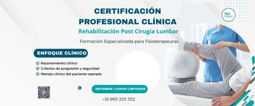 Certificación post cirugía lumbar