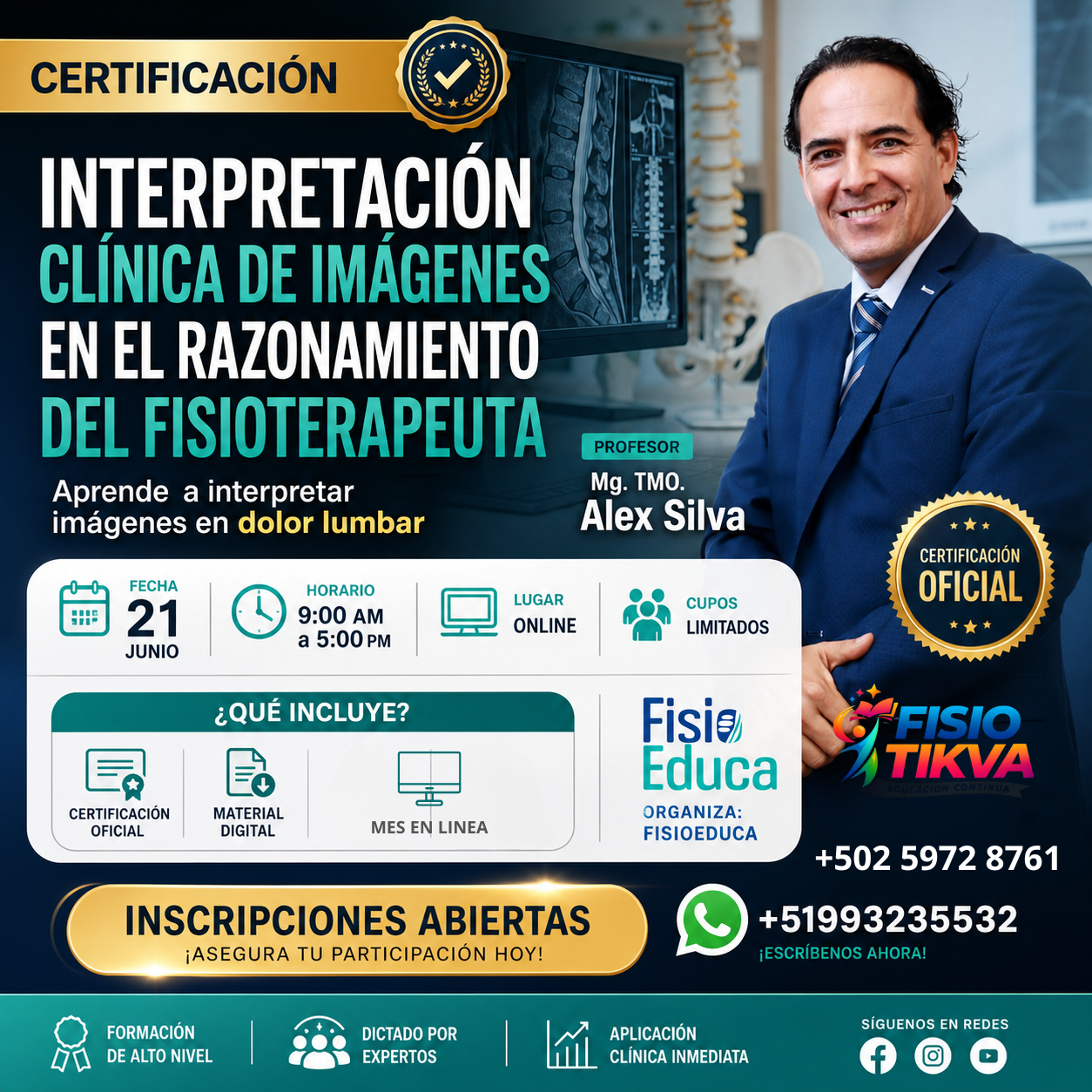 Interpretación de imagenes en dolor LUMBAR